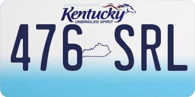 KY license plate 476SRL