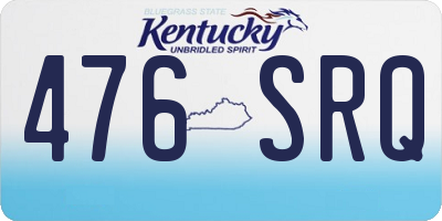 KY license plate 476SRQ