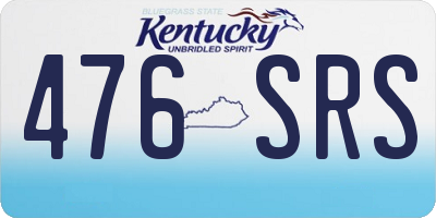 KY license plate 476SRS