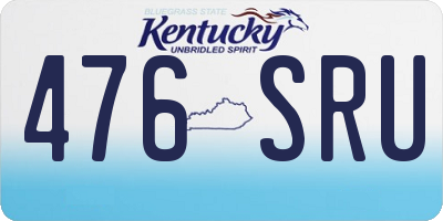 KY license plate 476SRU