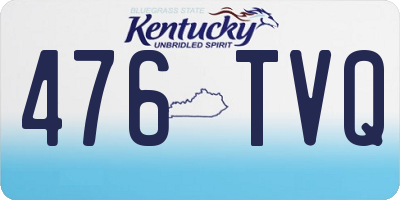KY license plate 476TVQ