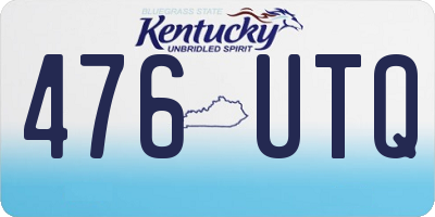 KY license plate 476UTQ