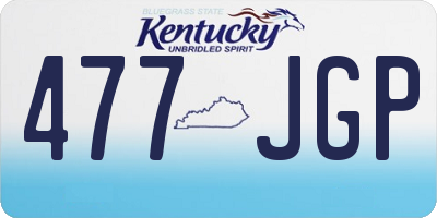 KY license plate 477JGP