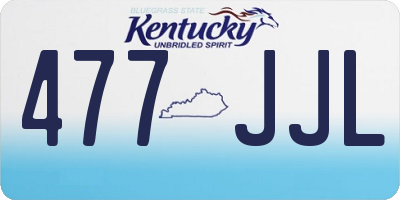KY license plate 477JJL