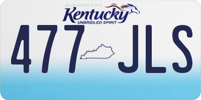 KY license plate 477JLS