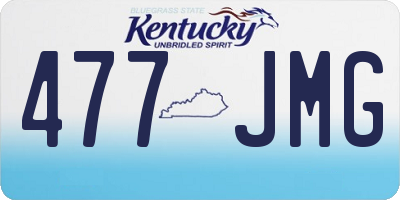 KY license plate 477JMG