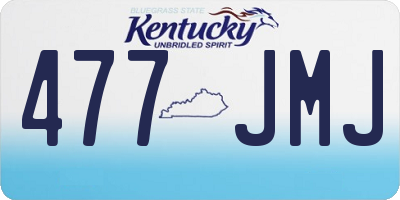 KY license plate 477JMJ