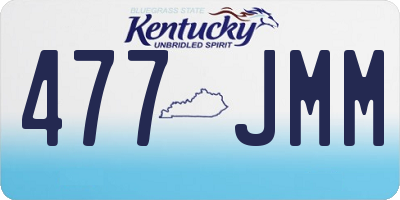 KY license plate 477JMM