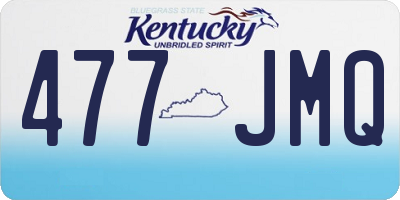 KY license plate 477JMQ