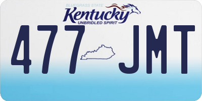 KY license plate 477JMT