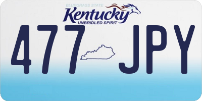 KY license plate 477JPY