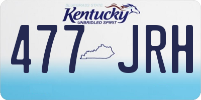 KY license plate 477JRH