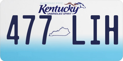 KY license plate 477LIH