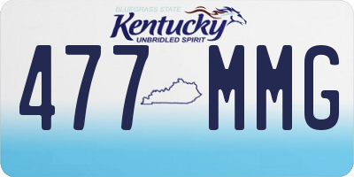 KY license plate 477MMG