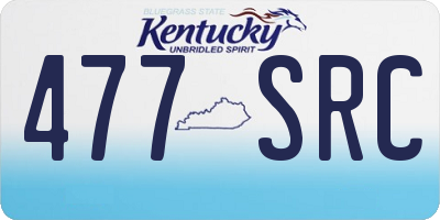 KY license plate 477SRC