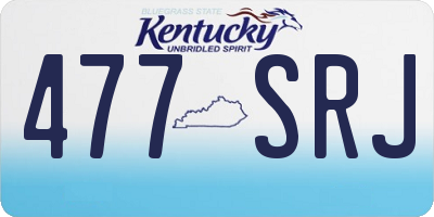 KY license plate 477SRJ