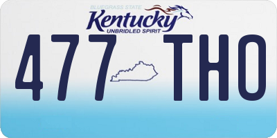 KY license plate 477THO