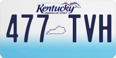 KY license plate 477TVH