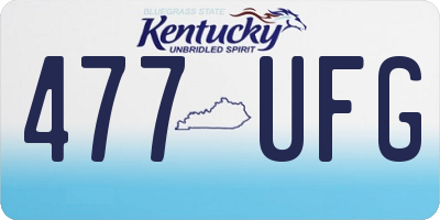 KY license plate 477UFG