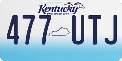 KY license plate 477UTJ