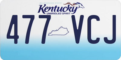 KY license plate 477VCJ