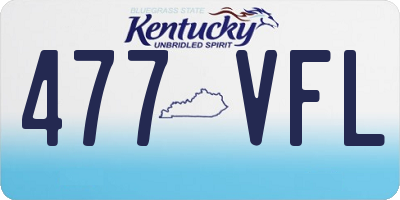 KY license plate 477VFL