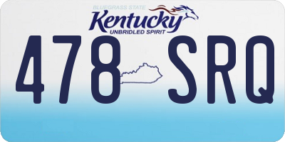 KY license plate 478SRQ
