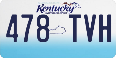 KY license plate 478TVH