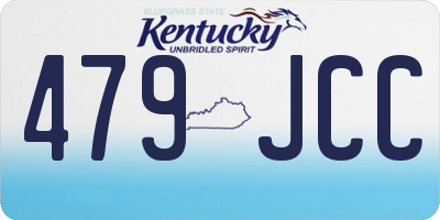 KY license plate 479JCC