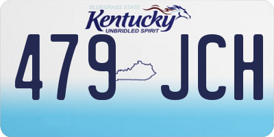 KY license plate 479JCH