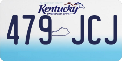 KY license plate 479JCJ