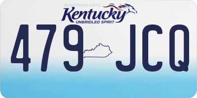 KY license plate 479JCQ