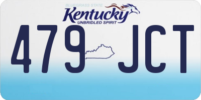 KY license plate 479JCT