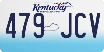 KY license plate 479JCV