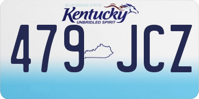 KY license plate 479JCZ