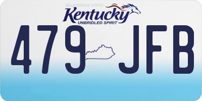 KY license plate 479JFB