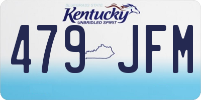 KY license plate 479JFM