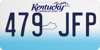 KY license plate 479JFP
