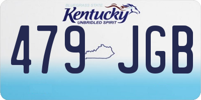 KY license plate 479JGB