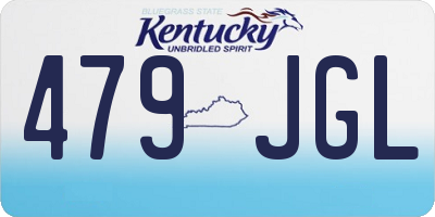 KY license plate 479JGL