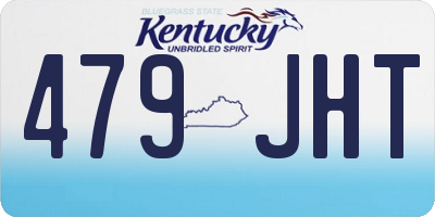 KY license plate 479JHT