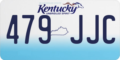 KY license plate 479JJC
