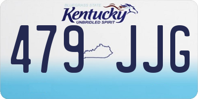 KY license plate 479JJG