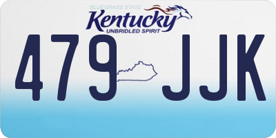 KY license plate 479JJK