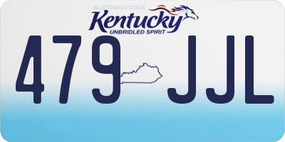 KY license plate 479JJL