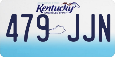 KY license plate 479JJN