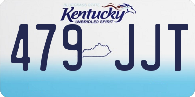 KY license plate 479JJT
