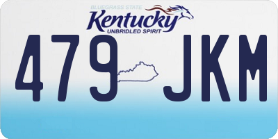 KY license plate 479JKM