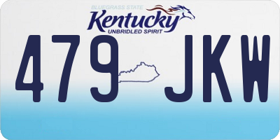 KY license plate 479JKW