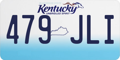 KY license plate 479JLI